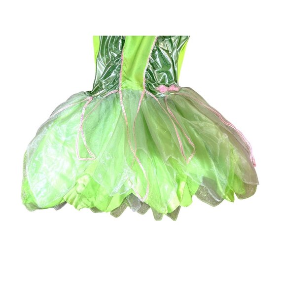 Halloween Tinkerbell Fairy Costume Shoes Wand Peter Pan Fly Soar Trick or Treat - Picture 7 of 16